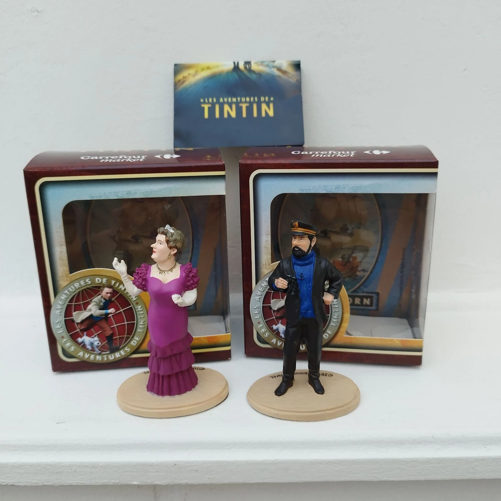 Figurines Tintin - Capitaine Haddock et Bianca Castafiore